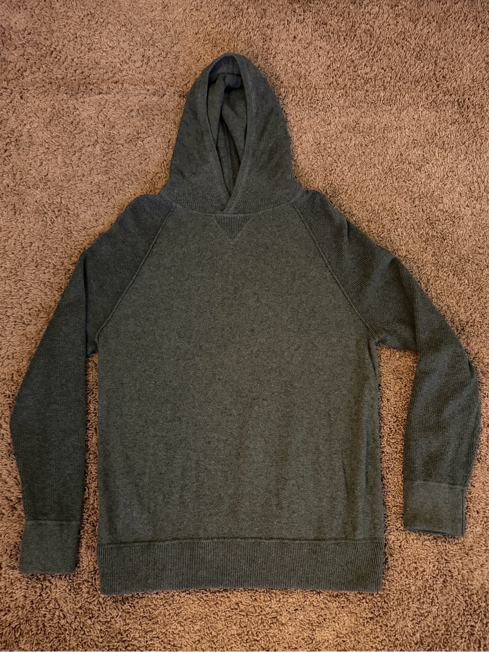 GAP Men's Hooded Knit Pullover - Forest Green
